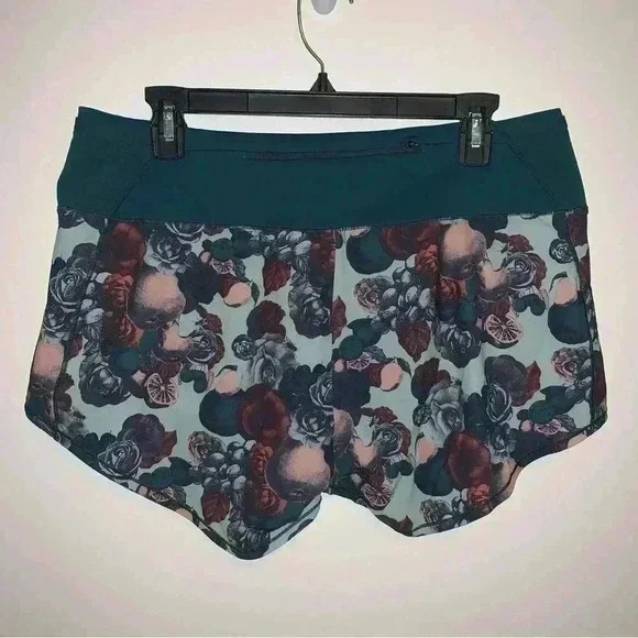 Women's Oiselle Special Edition Roga Lined Running Shorts Floral Size 10 - Picture 5 of 11